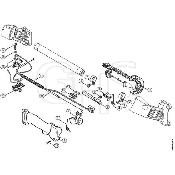 Genuine Stihl SP451 / K - Control handle