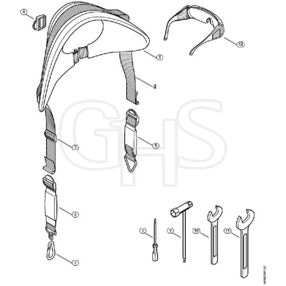 Genuine Stihl SP451 / M - Harness, Tools, Extras