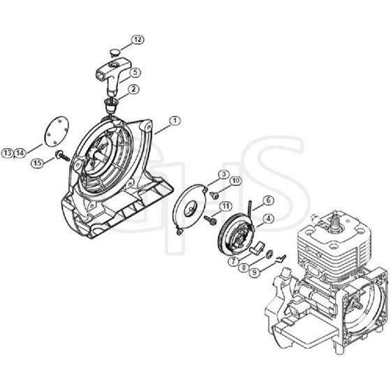 Genuine Stihl SP481 / B - Rewind starter