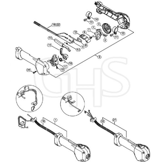 Genuine Stihl SP92 TC-E / E - Control handle