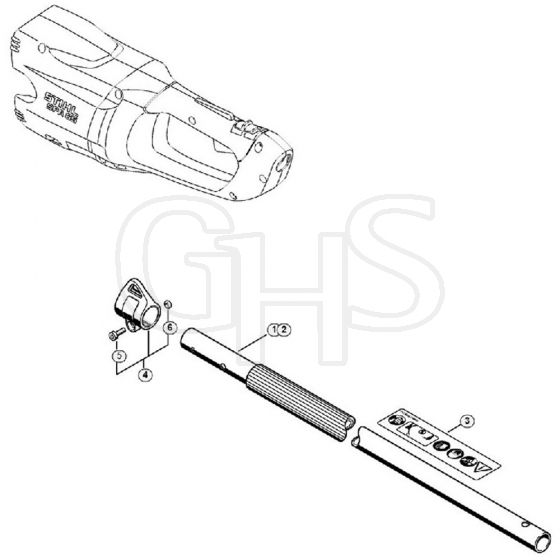 Genuine Stihl SPA65 / B - Drive tube assembly