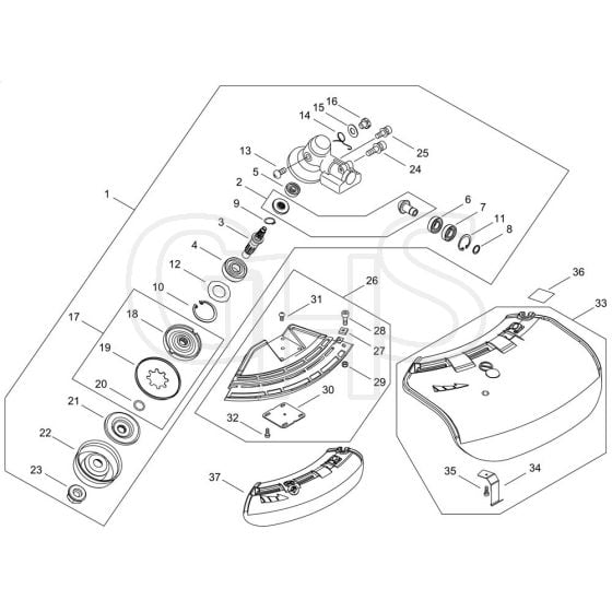 Gear Case, Shield