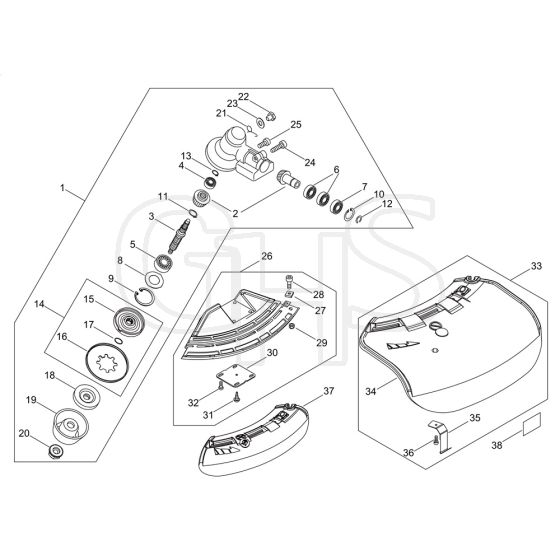 Gear Case, Shield