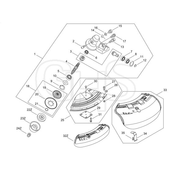 Gear Case, Shield