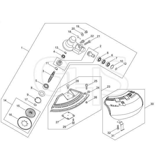 Gear Case, Shield