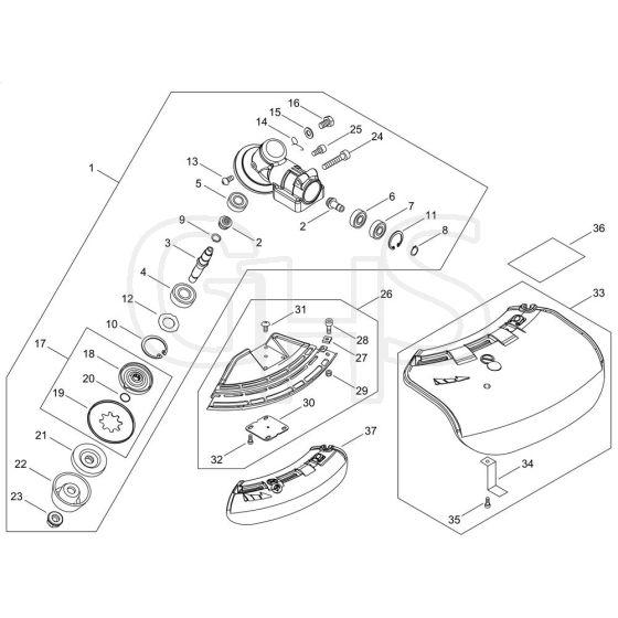 Gear Case, Shield