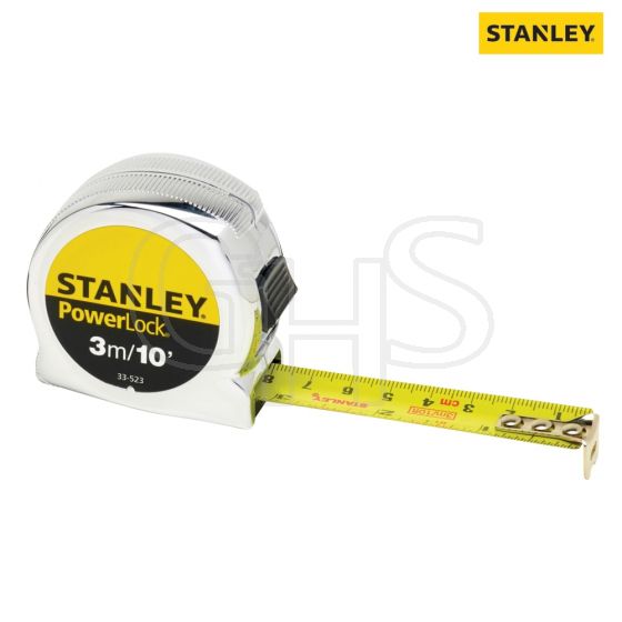 Stanley Powerlock Classic Tape 3m/10ft (Width 19mm) - 0-33-523