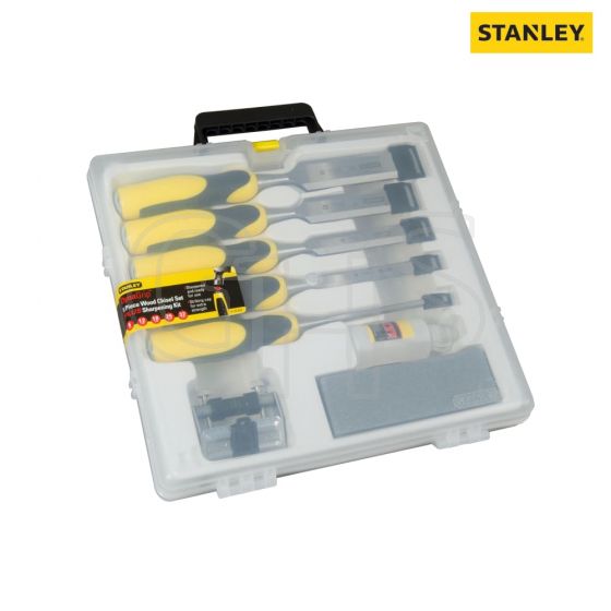 Stanley DynaGrip Chisel + Strike Cap Set of 5 + Access - 5-16-421