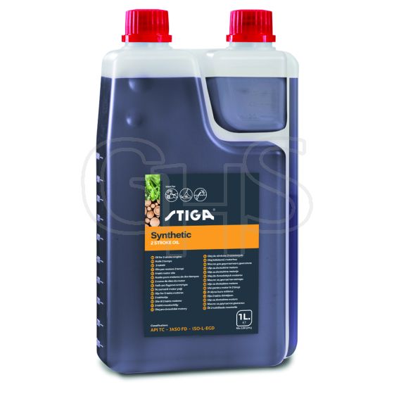 Genuine Mountfield Stiga 2 Stroke Synthetic Oil 1L Dozer - 1111-9230-01