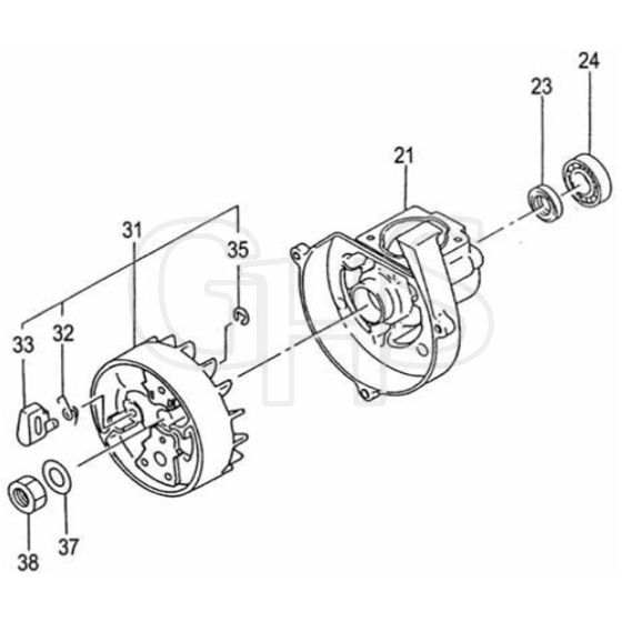 Tanaka TBC-2251 - Crankcase