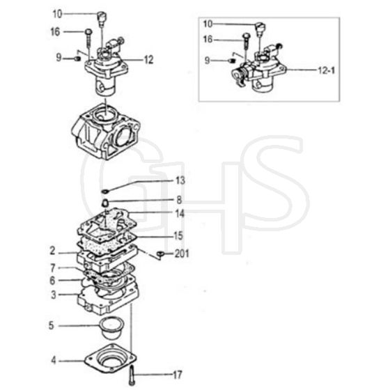 Tanaka TBC-2400SDH - Carburettor