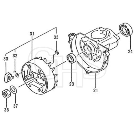 Tanaka TBC-2400SDH - Crankcase