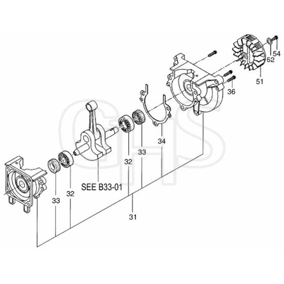 Tanaka TBC-2501D - Crankcase