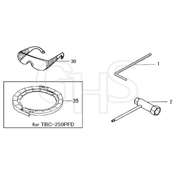 Tanaka TBC-250PF - Tools