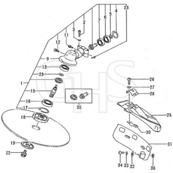 Tanaka TBC-265 - Q017831 - Gear Case Guard