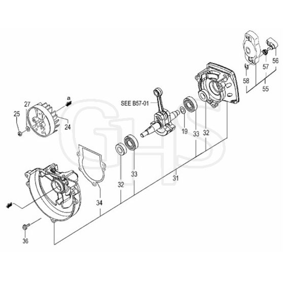 Tanaka TBC-270DS - Crankcase