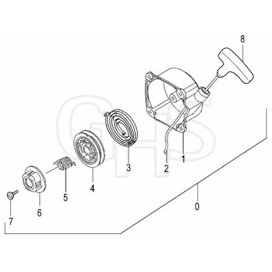 Tanaka TBC-270DS - Recoil Starter