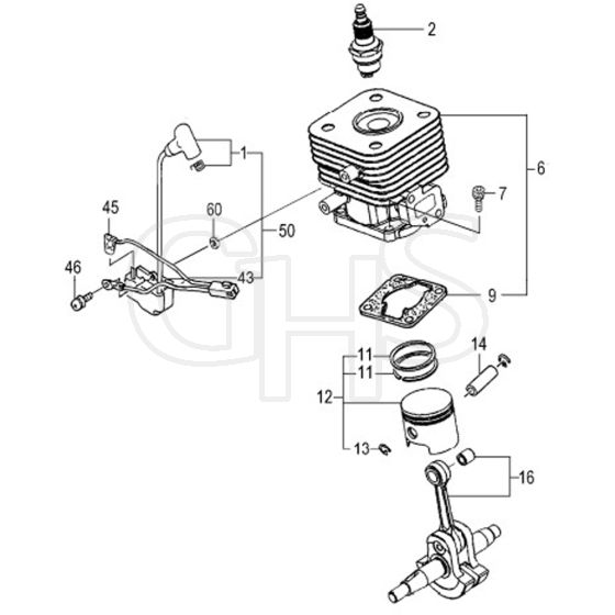 Tanaka TBC-270PFDS - Apr 2008 - Cylinder Piston Crankshaft