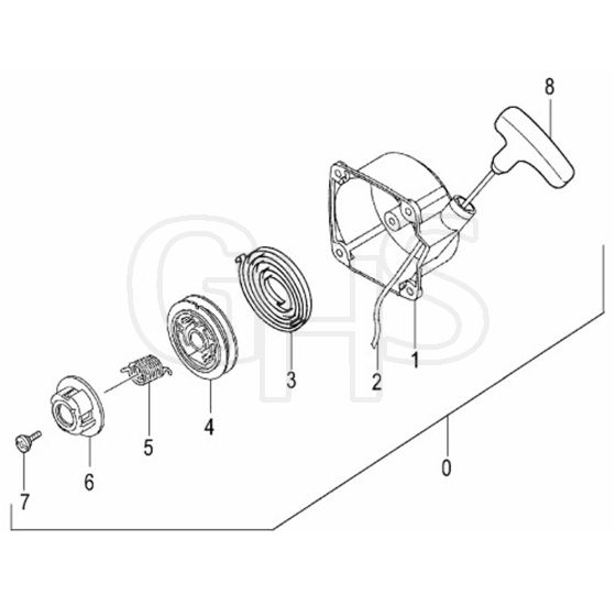 Tanaka TBC-270S - Recoil Starter