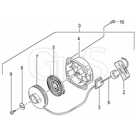 Tanaka TBC290D - Recoil Starter