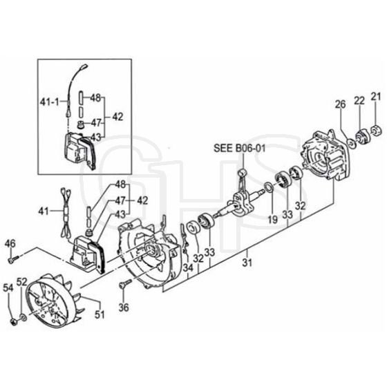 Tanaka TBC-300SDH - Crankcase