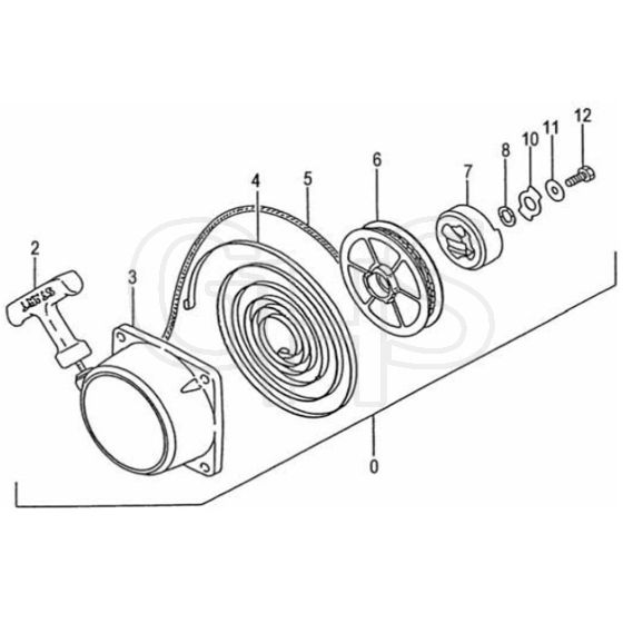 Tanaka TBC-300SDH - Recoil Starter