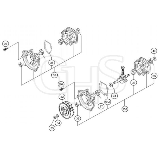 Tanaka TBC-340PFD - Crankcase