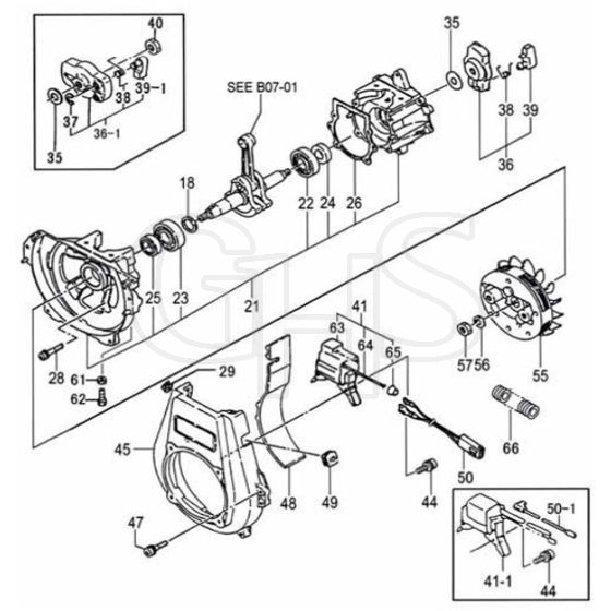 Tanaka TBC-355SDH - Crankcase