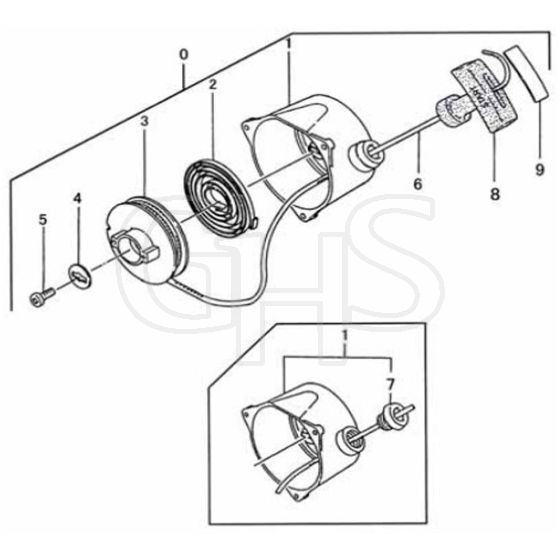 Tanaka TBC-355SDH - Recoil Starter