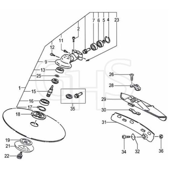 Tanaka TBC-355SDH - W047624 - Gear Case Guard