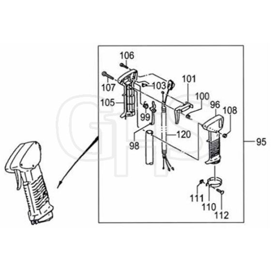 Tanaka TBC-355SDH - W047624 - Throttle Lever