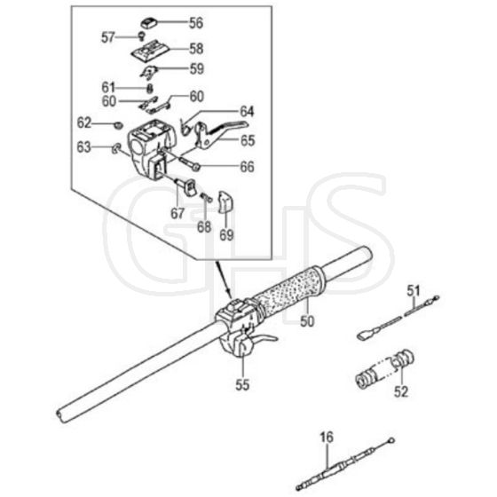 Tanaka TBC-4000 - Throttle Lever