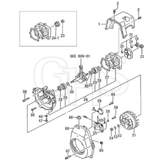 Tanaka TBC-500 - Crankcase