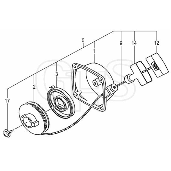 Tanaka TBC-550DX - Recoil Starter