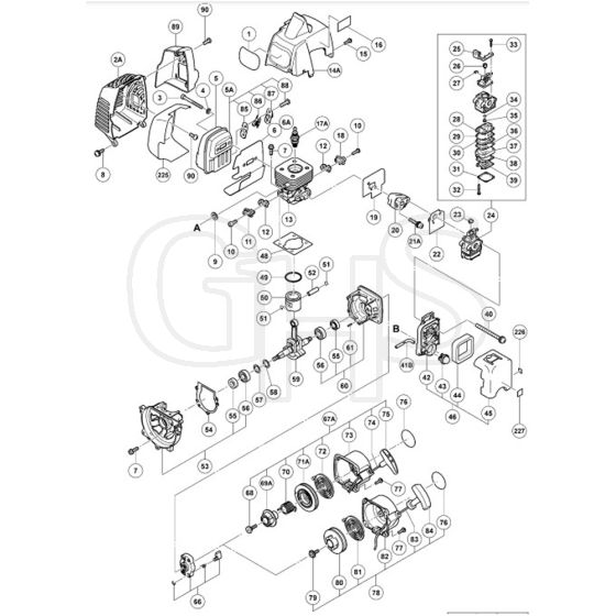 Tanaka TCG-22EAB - Cylinder Assembly