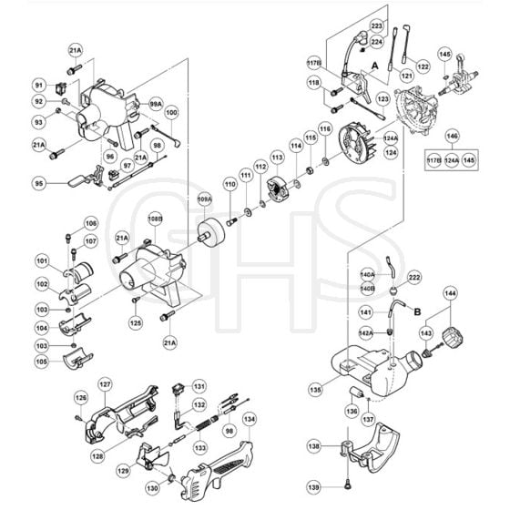 Tanaka TCG-22EAB - Flywheel Assembly