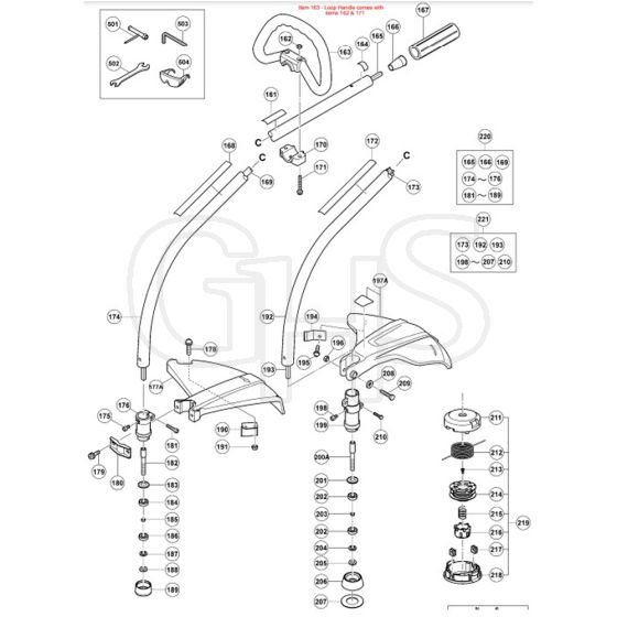 Tanaka TCG-22EAB - Handle Assembly