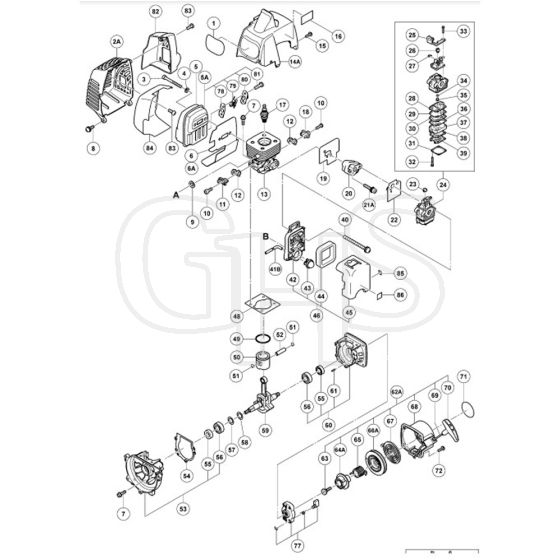 Tanaka TCG 22EAD - Cylinder Assembly