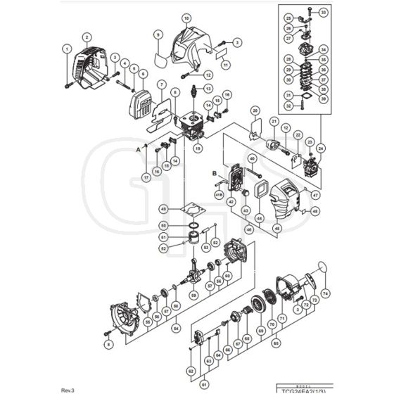 Tanaka TCG-24EA2 - Cylinder Assembly