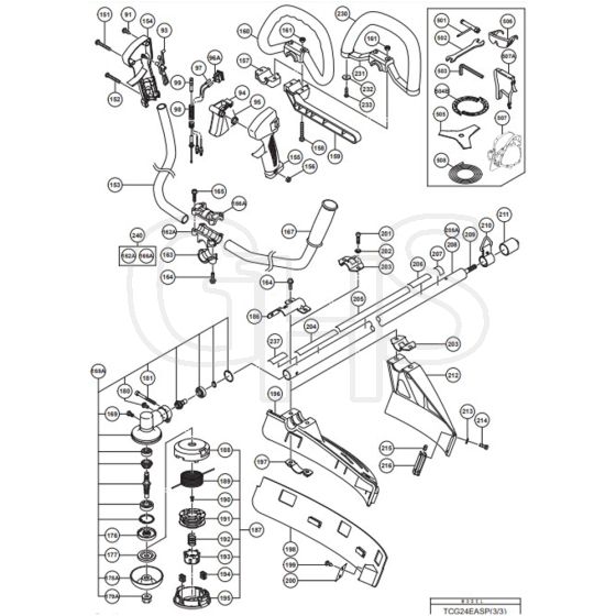 Tanaka TCG-24EASP - Handle Assembly