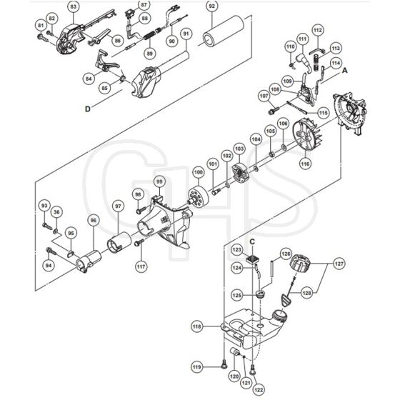 Tanaka TCG-24ECP-WA - Flywheel Assembly