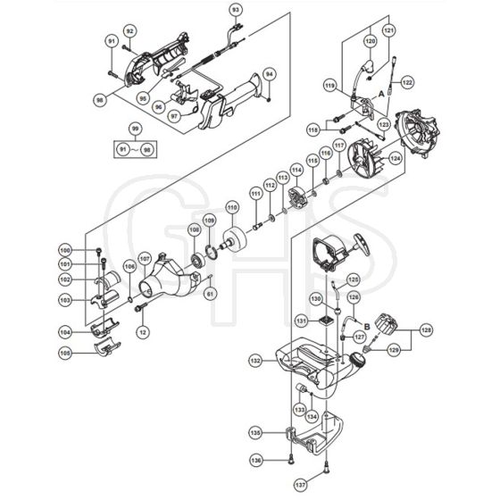 Tanaka TCG 27EBD - SL - Crankcase Assembly