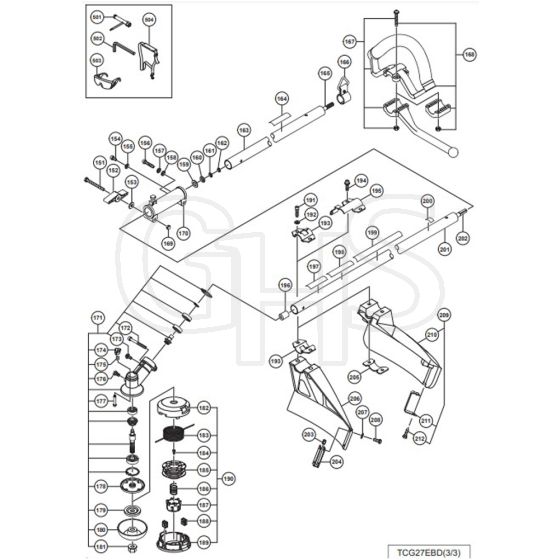 Tanaka TCG 27EBD - SL - Handle Assembly