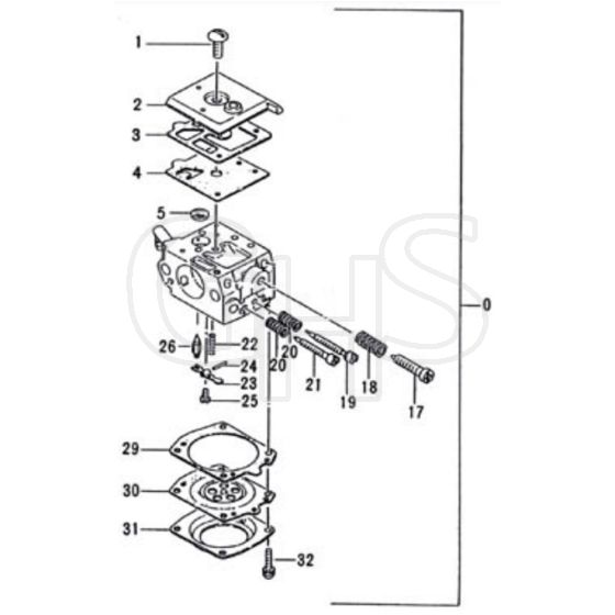 Tanaka TCP-25B - B045600 - Carburettor