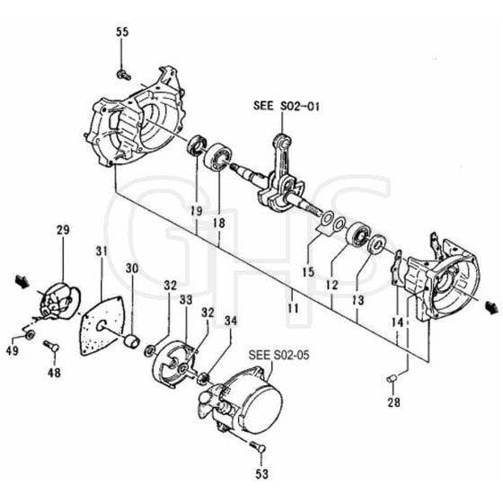 Tanaka TCP-381 - Crankcase