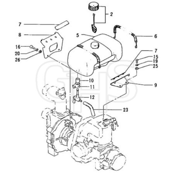 Tanaka TCP-381 - Fuel Tank