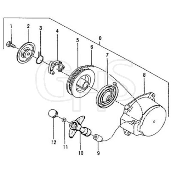 Tanaka TCP-381 - Recoil Starter