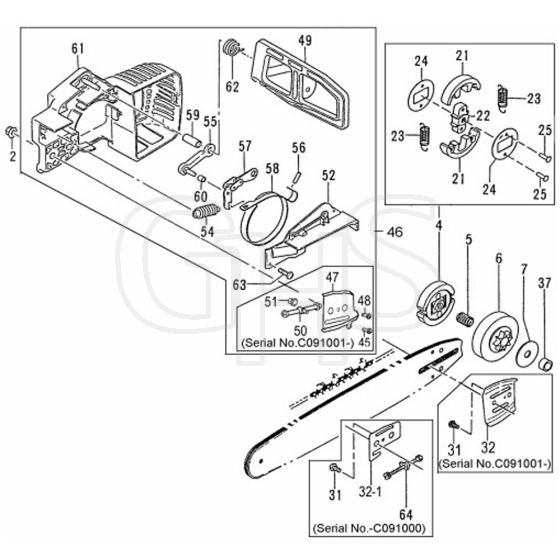 Tanaka C17 TCS-3301S - Clutch Chain Brake