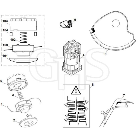 Viking TE400 - Spare Parts - Parts Diagram