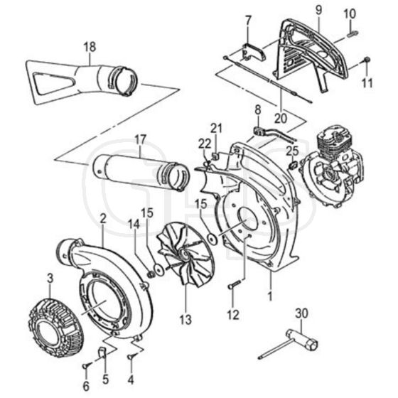 Tanaka THB-2500 - Blower